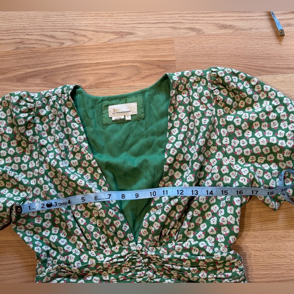 The Catalina Button-Front Dress size 8 M Anthropologie - Picture 6 of 13